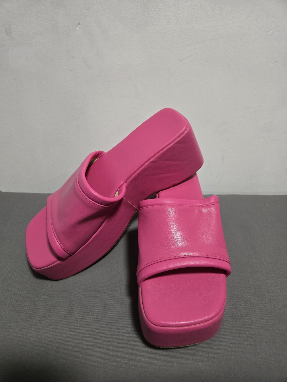 Women’s Pink Platform Slide Sandals